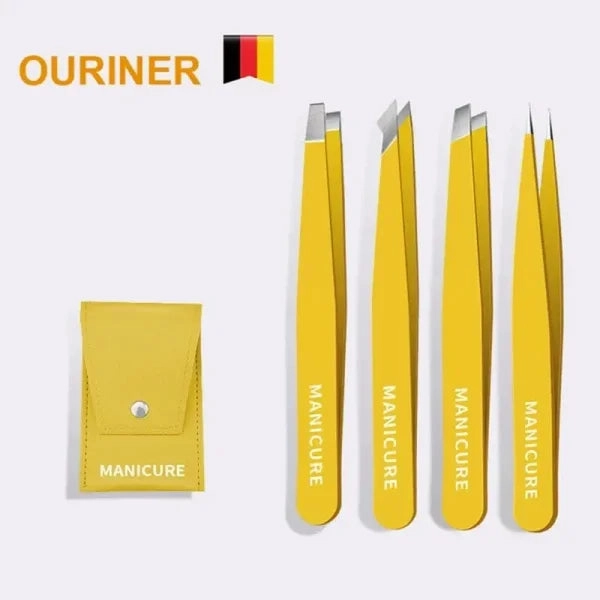 Colorful Eyebrow Tweezer - Stainless Steel Slanted Hair Puller