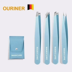 Colorful Eyebrow Tweezer - Stainless Steel Slanted Hair Puller