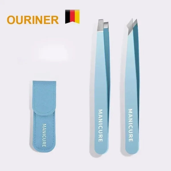 Colorful Eyebrow Tweezer - Stainless Steel Slanted Hair Puller