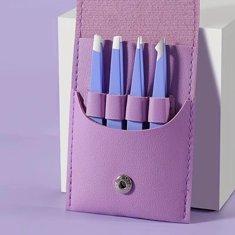 Colorful Stainless Steel Eyebrow Tweezers