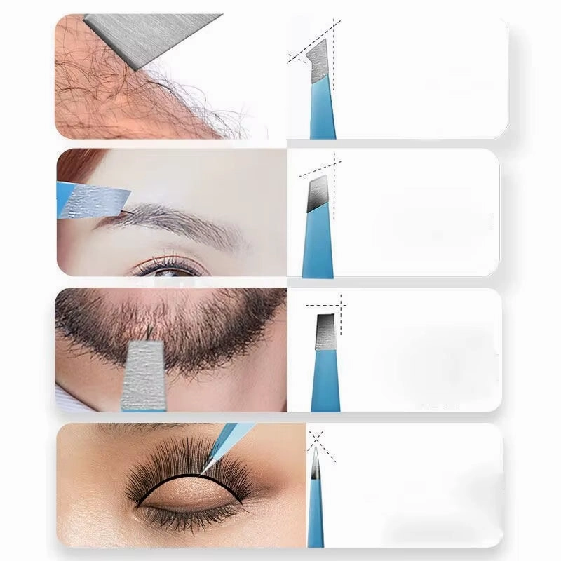 Colorful Stainless Steel Eyebrow Tweezers