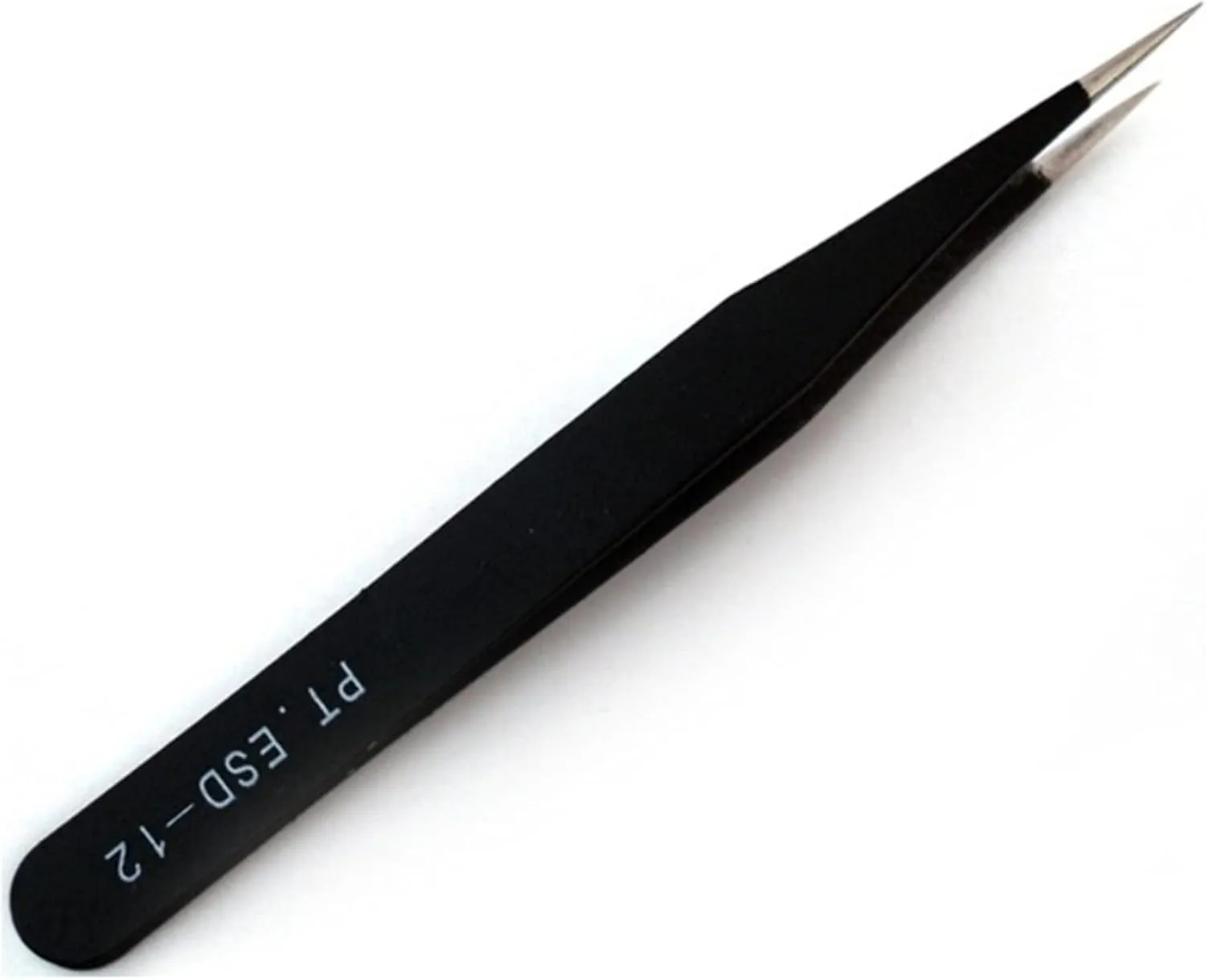 Craft Tweezers Precision 6PCS/Set Tweezers Forceps 3D Volume Eyelash Extension Tweezer Flat Tip Tool Stainless Steel Convenient Small No Rust Tweezers for Crafting