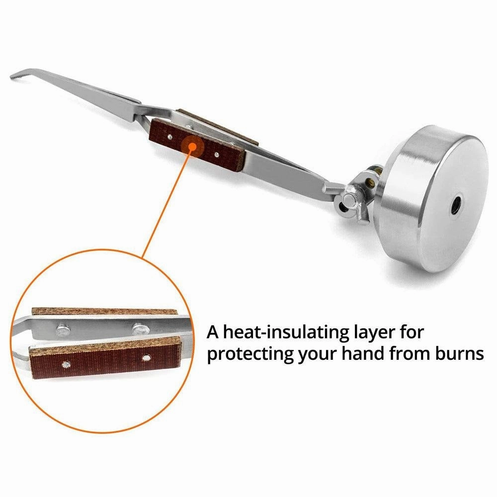 Cross Locking Jewelry Welding/Soldering Tweezers with Base 360° Rotation