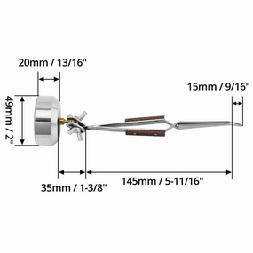 Cross Locking Jewelry Welding/Soldering Tweezers with Base 360° Rotation