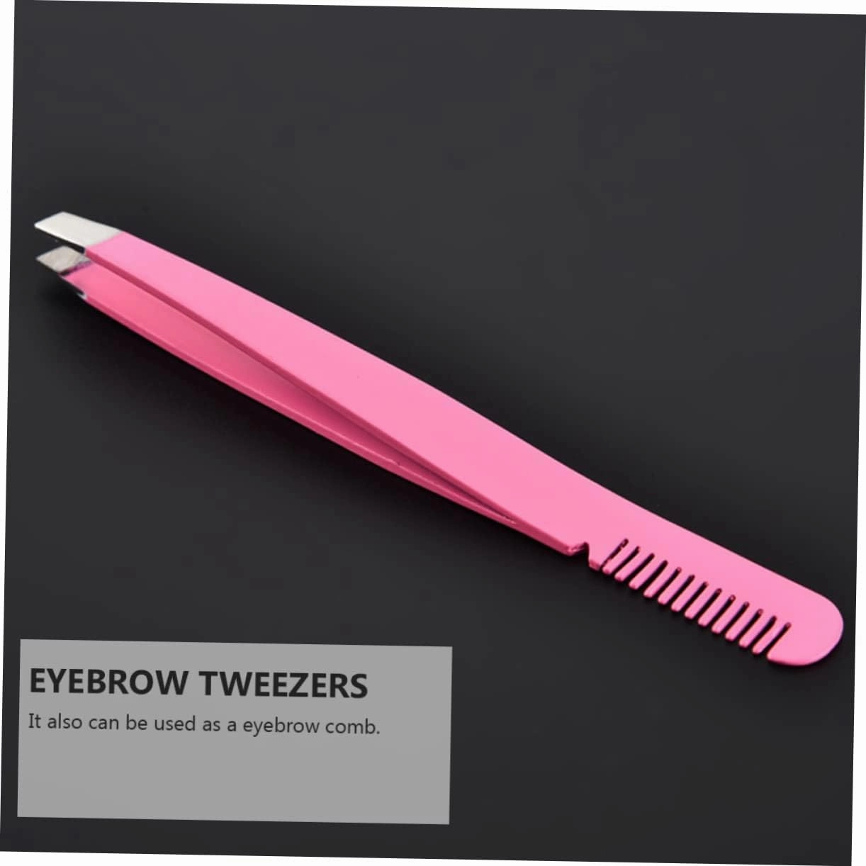 Didiseaon 8pcs Stainless Steel Eyebrow Tweezers Comb Diagonal Eyebrow Clips for Precise Shaping Eyelash Application and Hair Removal Compact Use