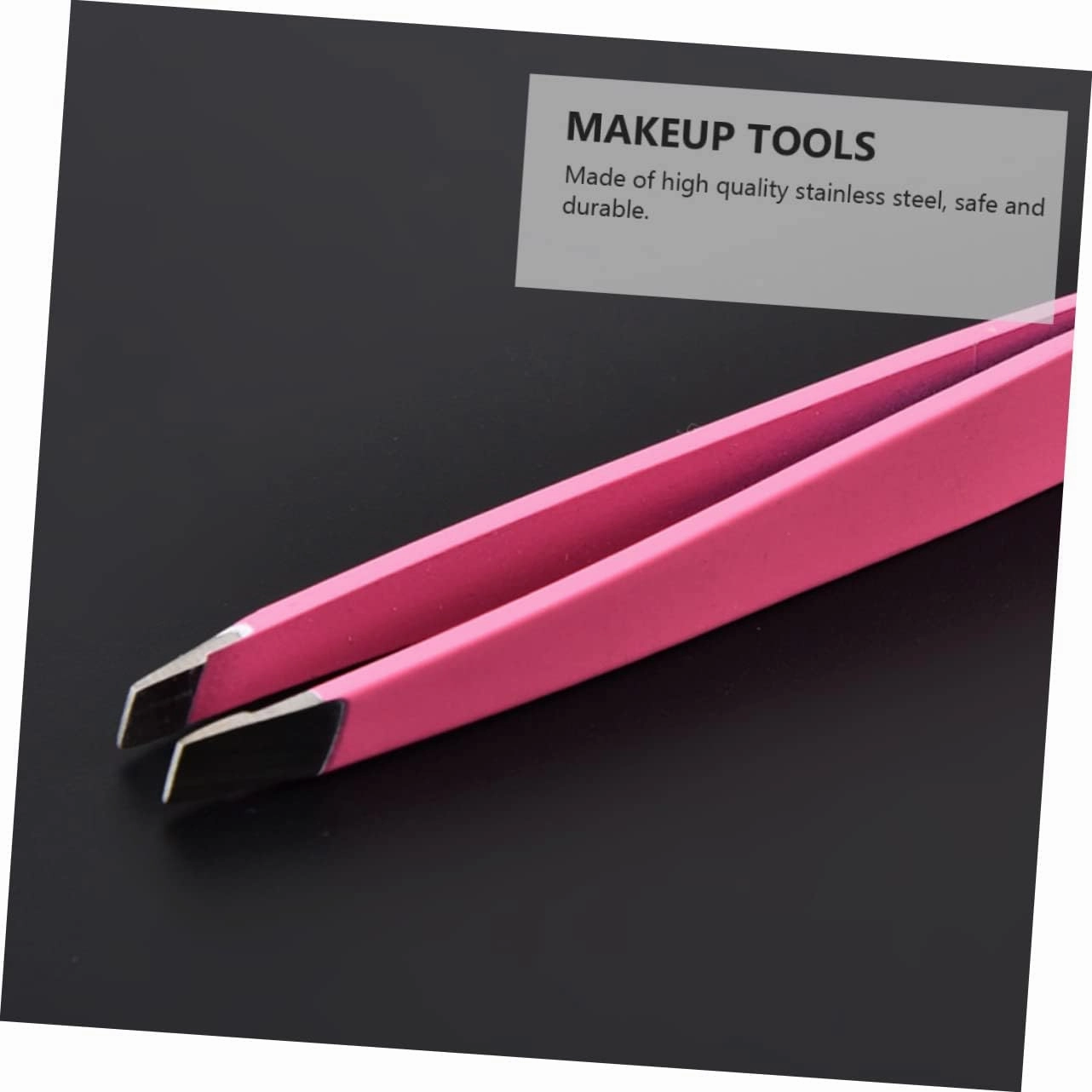 Didiseaon 8pcs Stainless Steel Eyebrow Tweezers Comb Diagonal Eyebrow Clips for Precise Shaping Eyelash Application and Hair Removal Compact Use