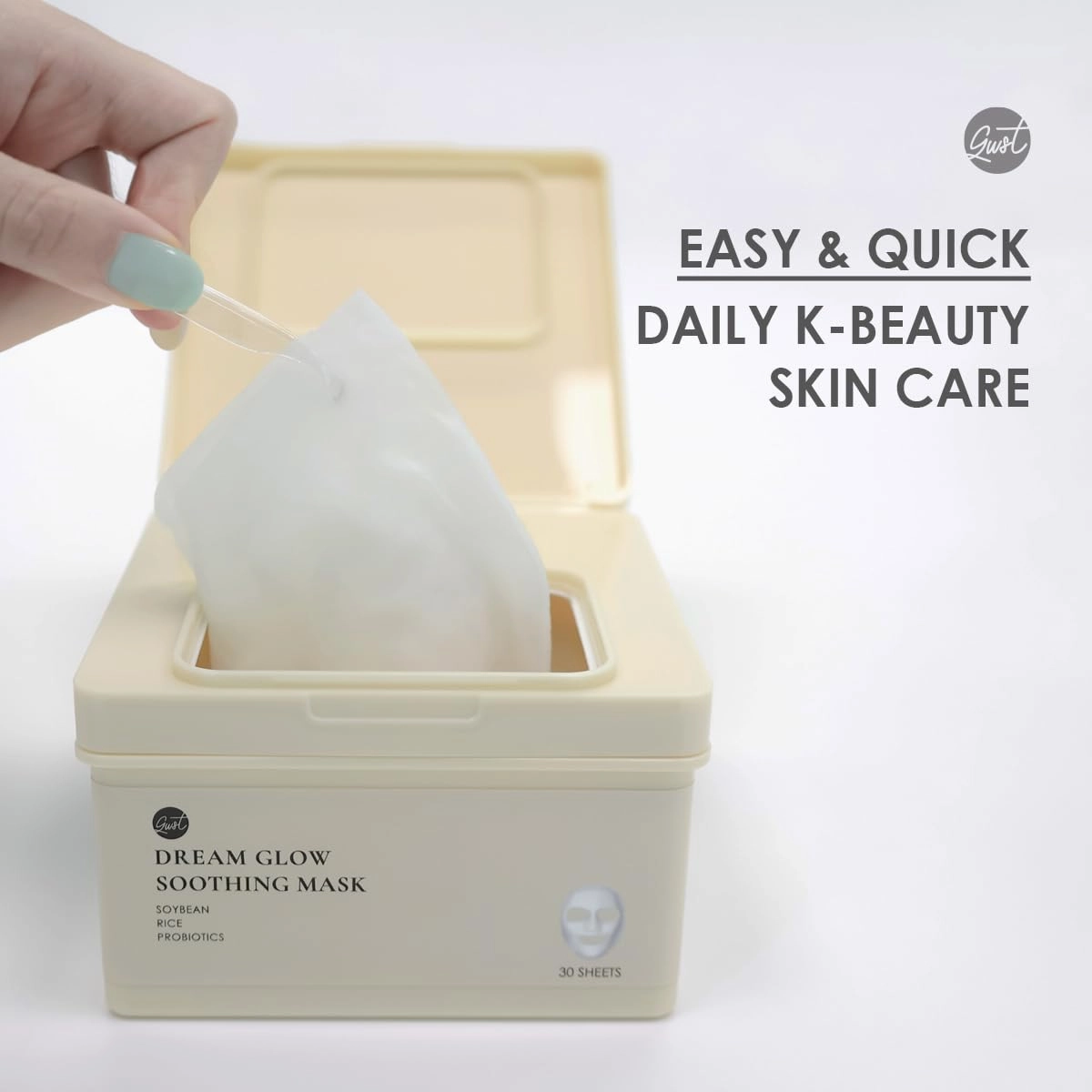 DREAM GLOW BEAUTY MASK (30ea) (Soybean   Rice   Probiotics)