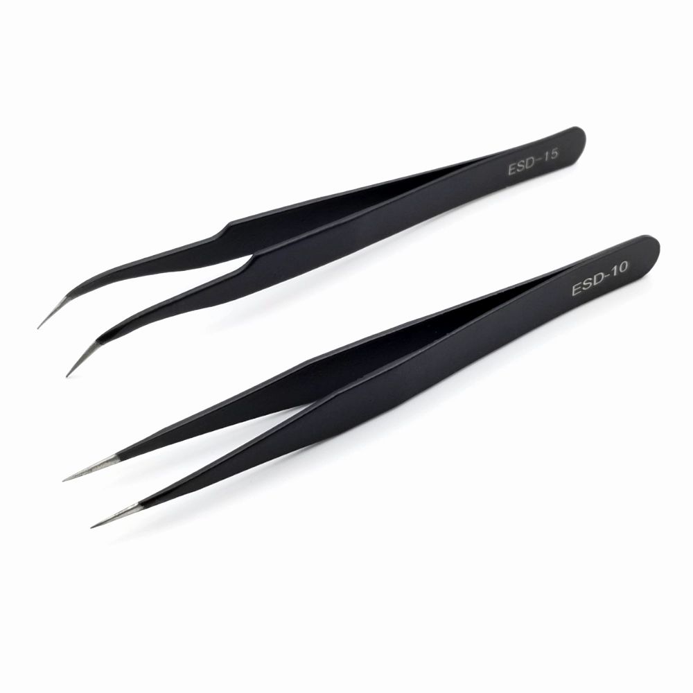 Electronics tweezers - Straight or angled