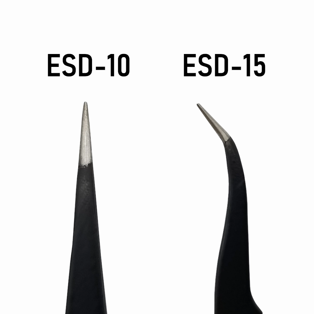 Electronics tweezers - Straight or angled