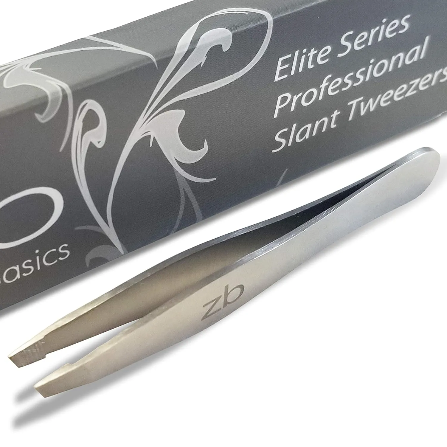 Elite Series Slant Tweezers - Surgical Grade Stainless Steel for Professionals (Satin Finish)