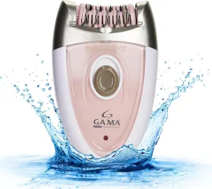 Epilady Gama Delicare Duo Rechargeable Epilator for Women, Cordless Electric Hair Removal Device, Hair Remover for Women, Bikini Trimmer for Women Pubic Hair, Dual Head, Dual-Volt, 2-Speed, LED Light