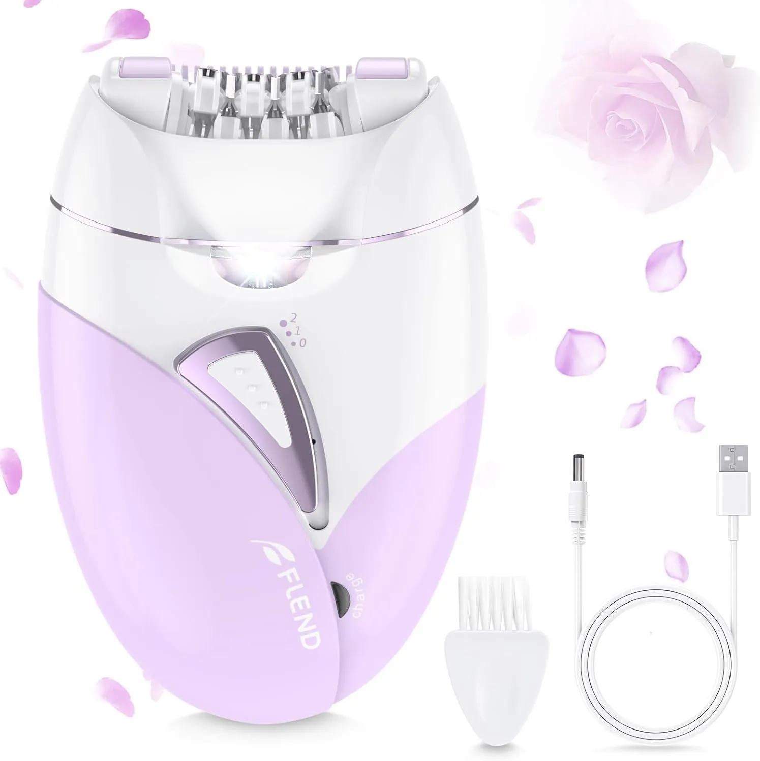 Epilator for Women with 36 Tweezers, Portable Facial Hair Removal for Women, 2-Speed Adjustable Epilator Facial Hair Removal, Pluxy Hair Rmoval Epilators for Face, Lips, Arms, Underarms, Legs, Bikini