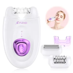 Epilators Hair Removal for Women, 2 in 1 Hair Removal Device with LED Light & USB Rechargeable, Electric Shaver & Trimmer for Legs,Underarms,Bikini and Full Body