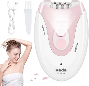 Epilators Hair Removal for Women, Smooth Glide Epilator for Women Facial Hair, 2 Speed Setting of Facial Epilator, Facial Hair Removal Epilator Hair Remover for Women Face Legs Bikini Area Arms