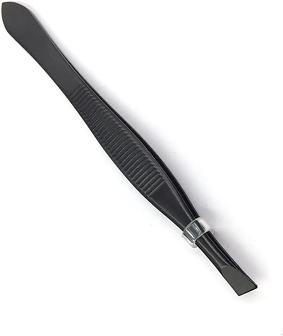 Eyebrow Tweezers Beauty Stainless Steel Eyebrow Tweezer Slant Head Hair Removal Eyebrow Clip Makeup Tool Beauty Tip (Color : 02) Tweezers (Color : 2) (1)