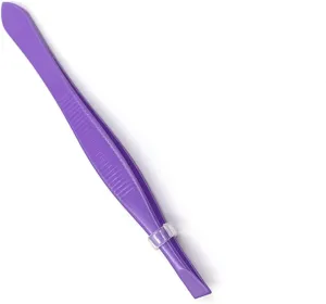 Eyebrow Tweezers Beauty Stainless Steel Eyebrow Tweezer Slant Head Hair Removal Eyebrow Clip Makeup Tool Beauty Tip (Color : 02) Tweezers(2)
