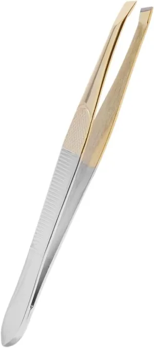 Eyebrow Tweezers Stainless Steel Bevel Eyebrow Tweezer Eyelash Applicator Extension Clip Facial Hair Removal Tweezers Brow Trimmer Makeup Tools Tweezers