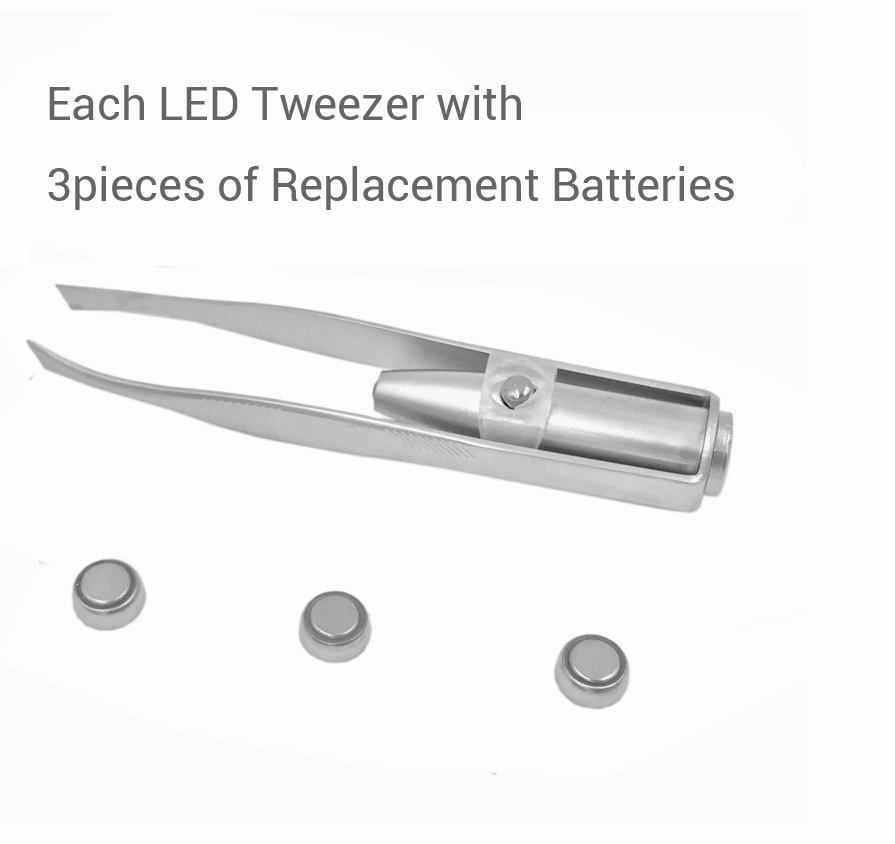 Eyebrow clip with LED light