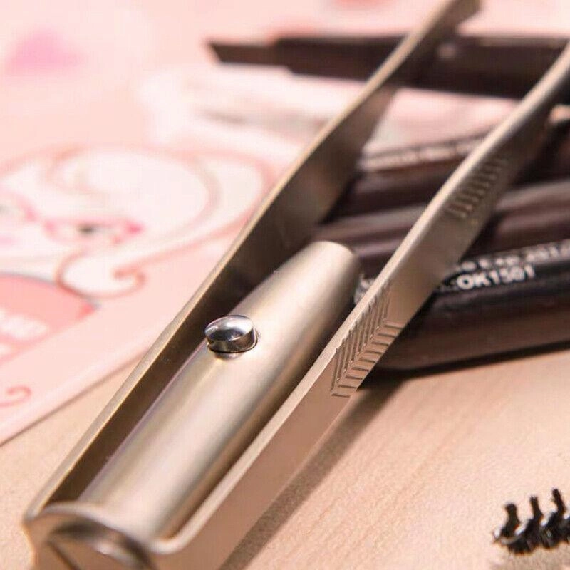 Eyebrow Eyelash Tweezers With Built-In Led Light Hair Removal Makeup Tool  Au