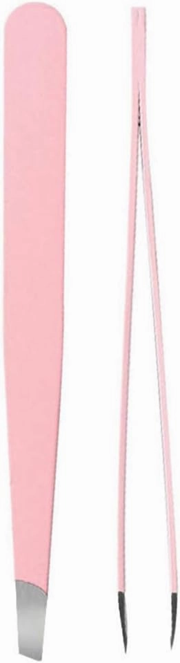 Eyebrow Grooming Beauty Tool ， Trimmer ，Eyebrow Tweezers Professional Stainless Steel Slant Tip Eyebrow Tweezer Hair Removal Lady Beauty Makeup Eyebrow Tools Pink(Pink)