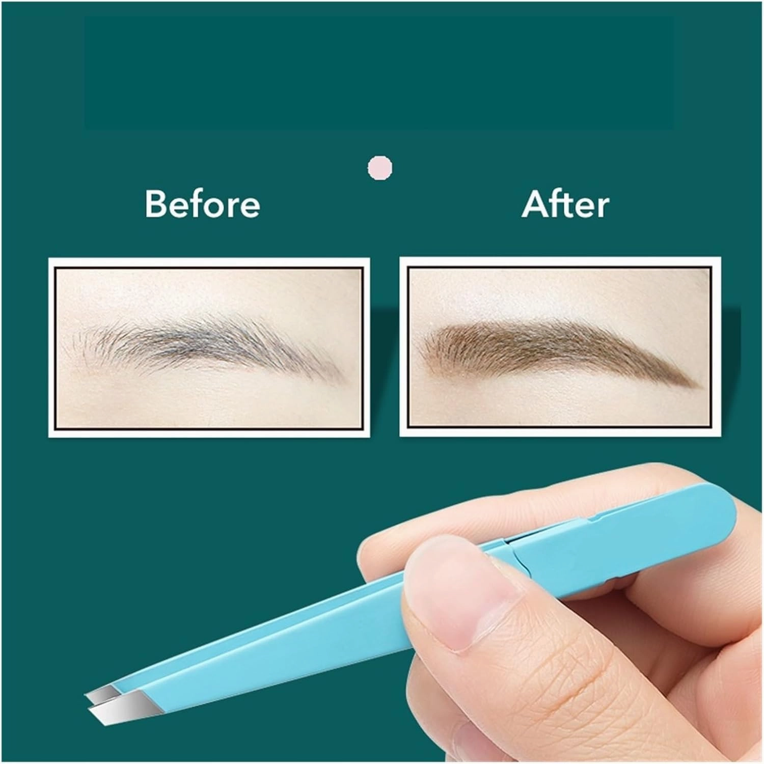 Eyebrow Tweezer Colorful Hair Beauty Fine Hairs Puller Stainless Steel Slanted Eye Brow Clips Removal Makeup Tools(Mr-2168PR)