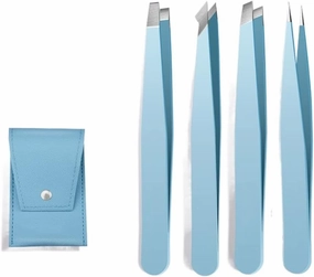 Eyebrow Tweezer Colorful Hair Beauty Hairs Puller Slanted Eye Brow Clips Removal Makeup Tools (As Show Fits all)