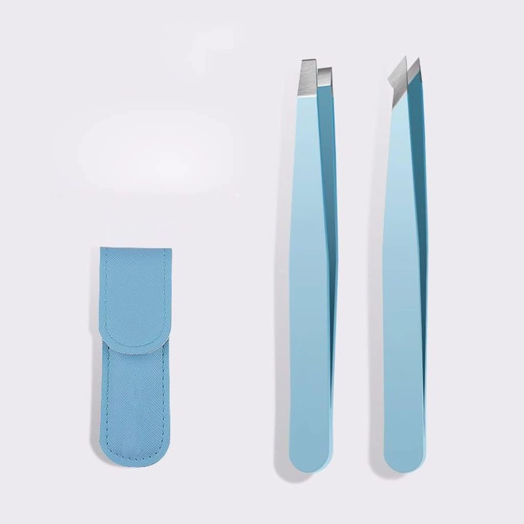 Eyebrow Tweezer Colorful Hair Beauty Hairs Puller Slanted Eye Brow Clips Removal Makeup Tools