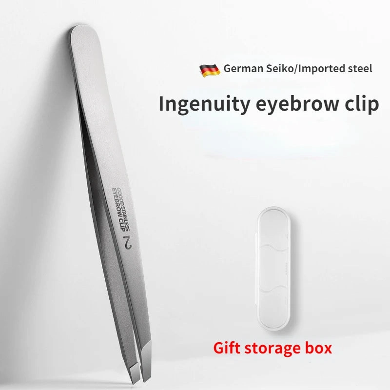 Eyebrow Tweezer Stainless Steel Slanted Eye Brow Clips Hair Removal Makeup Tools Eyelashes Extension Double Eyelid Application