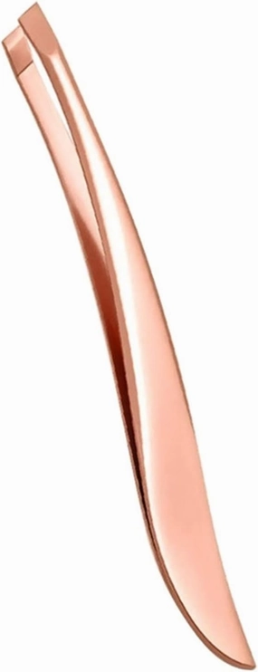 Eyebrow Tweezers 1Pc Eyebrow Tweezer Hair Beauty Slanted Puller Stainless Steel Eye Brow Clips Hair Removal Makeup Tool (Color : Rose Gold) Tweezers(Rose Gold)