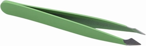Eyebrow Tweezers Eyebrow Tweezer Hair Beauty Slanted Puller Stainless Steel Eye Brow Clips Hair Removal Makeup Tool (Color : Green) Tweezers