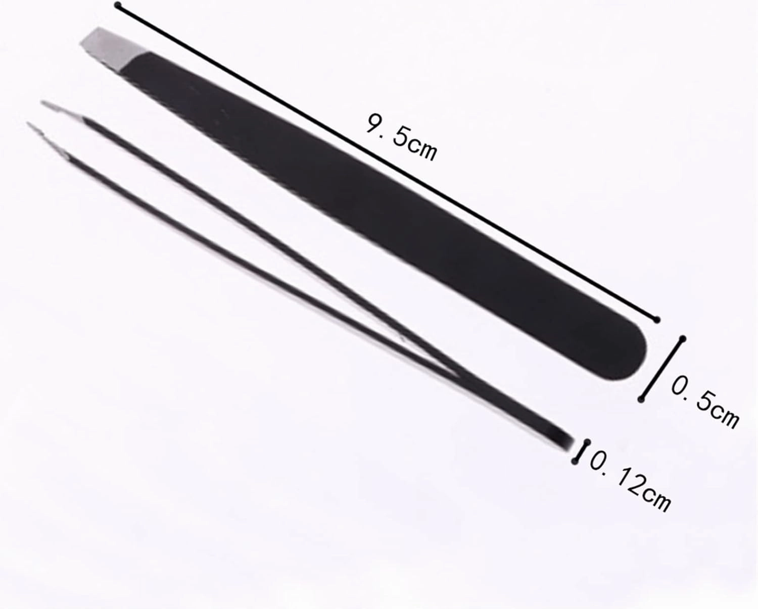 Eyebrow Tweezers Simple Tools Non Slip Stainless Steel Small Slanted Mouth Removal Thicken Hair Home Eyebrow Tweezer Clips Makeup (Color : 01) Tweezers(2)