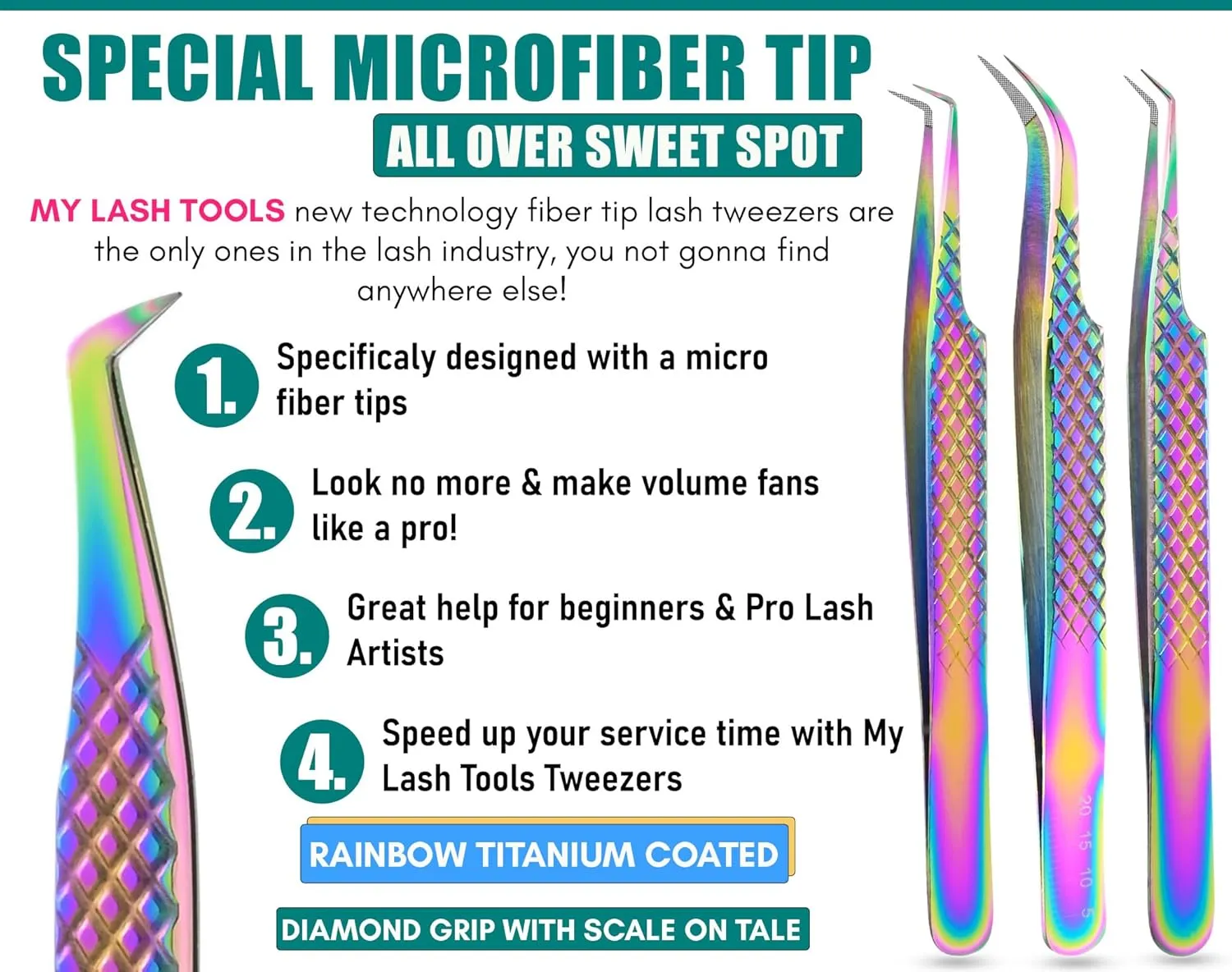 Eyelash Extension Tweezers set | Precision Multipurpose Lash Scissor | Fiber Tip Lash Tweezers for Lash Extensions Boot Volume Tweezers Sainless Steel Curved fiber grip tweezers (6pcs)