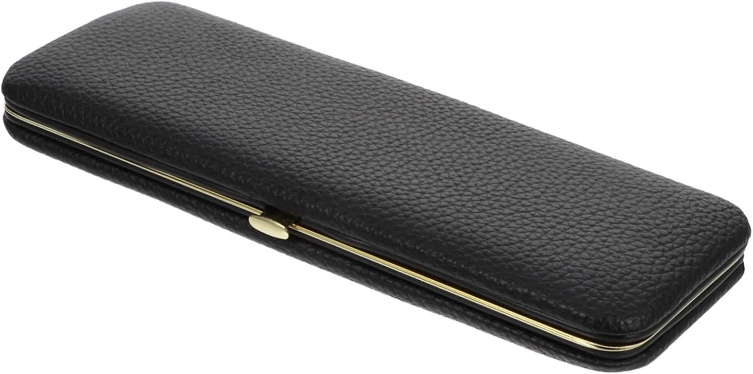 Eyelash Tweezers Storage Box Portable Makeup Organizer with Magnetic Closure for Eyelash Extensions Durable PU Material Elegant Design for Travel and Storage of Makeup