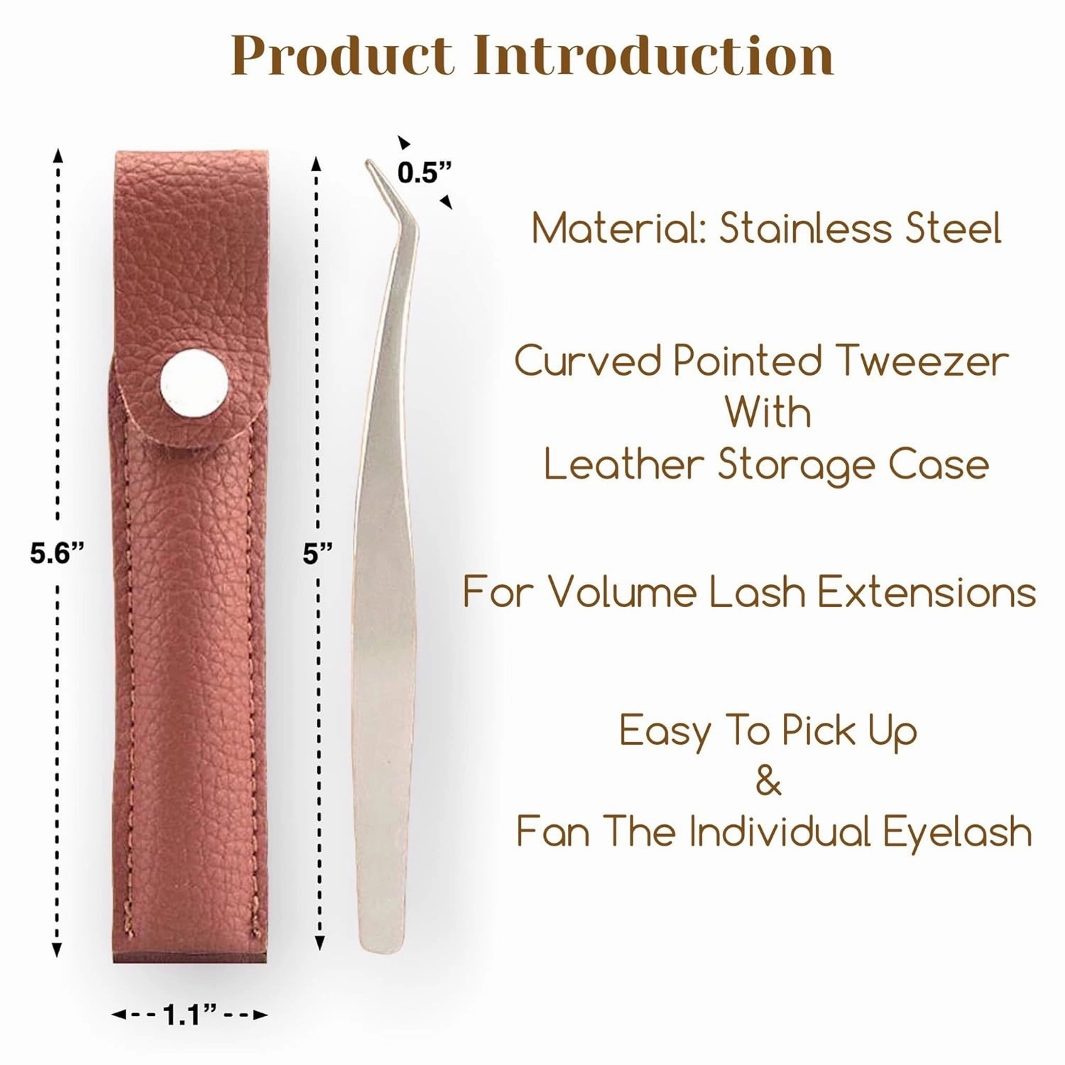 Eyelash Extension Supplies Kit, Curved Pointed Tweezer, Crystal Glass Lashes Glue Holder, Lashes Tray, Eyelash Brushes, Micro Applicators Brush, Aluminum Foil Glue Pallet Sticker, Glue Rings, Set-E