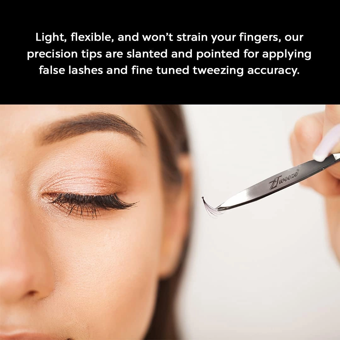 F.A.R.A.H Professional Z-Tweeze Dual Ended Tweezer - Steel Stainless Steel Tweezers
