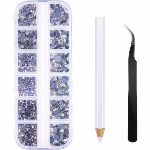 Face Strass 2000 Pieces Flat Back Gems Rhinestones 6 Sizes