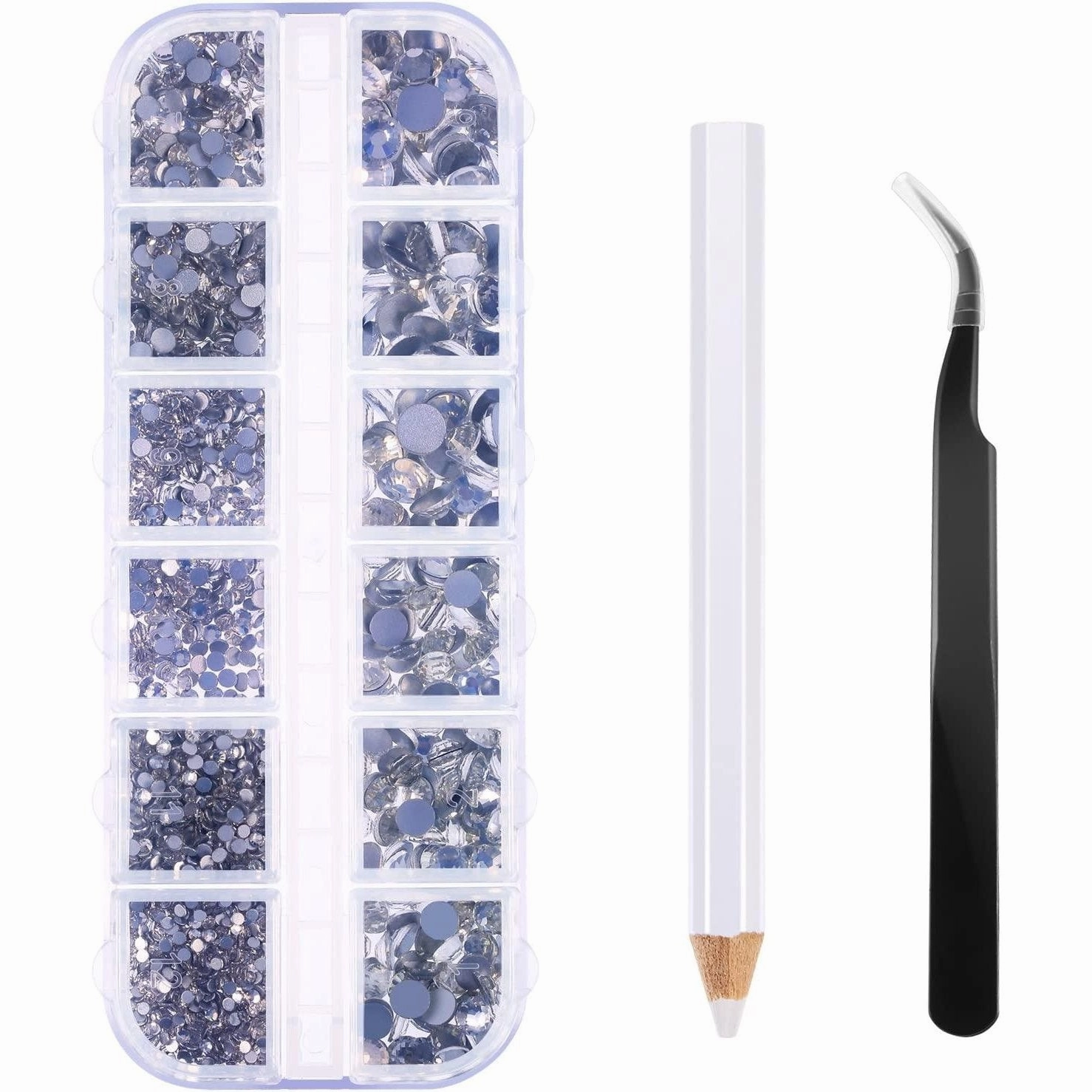 Face Strass 2000 Pieces Flat Back Gems Rhinestones 6 Sizes