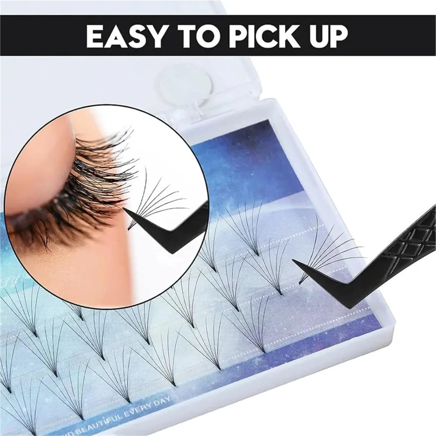 Fiber Tip False Lash Tweezers Black For Eyelash Extension Mega Volume Perfect Close Tip Boot Isolation Precision Tools(Black 6)