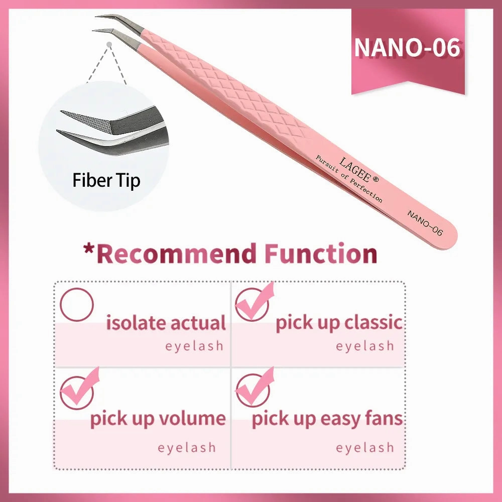 Fiber Tip Eyelash Extension Tweezer