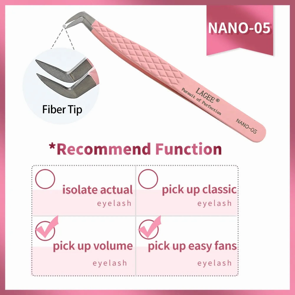 Fiber Tip Eyelash Extension Tweezer