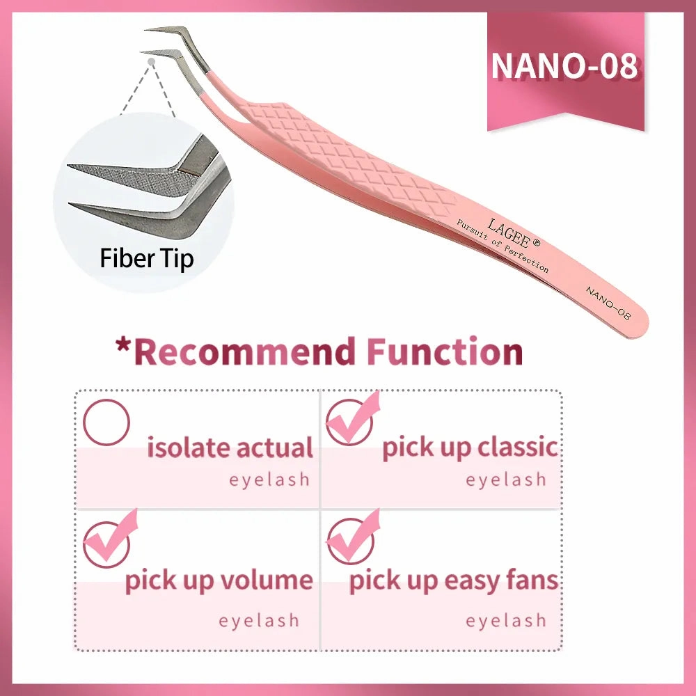Fiber Tip Eyelash Extension Tweezer