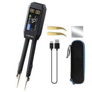FNRSI Upgraded Version LCR-ST1 Mini Smart LCR Meter, SMD Tester, ESR Meter - 100Hz, 1kHz, and 10kHz Resistance Capacitance Inductance Continuity Diodes Measurement Tool