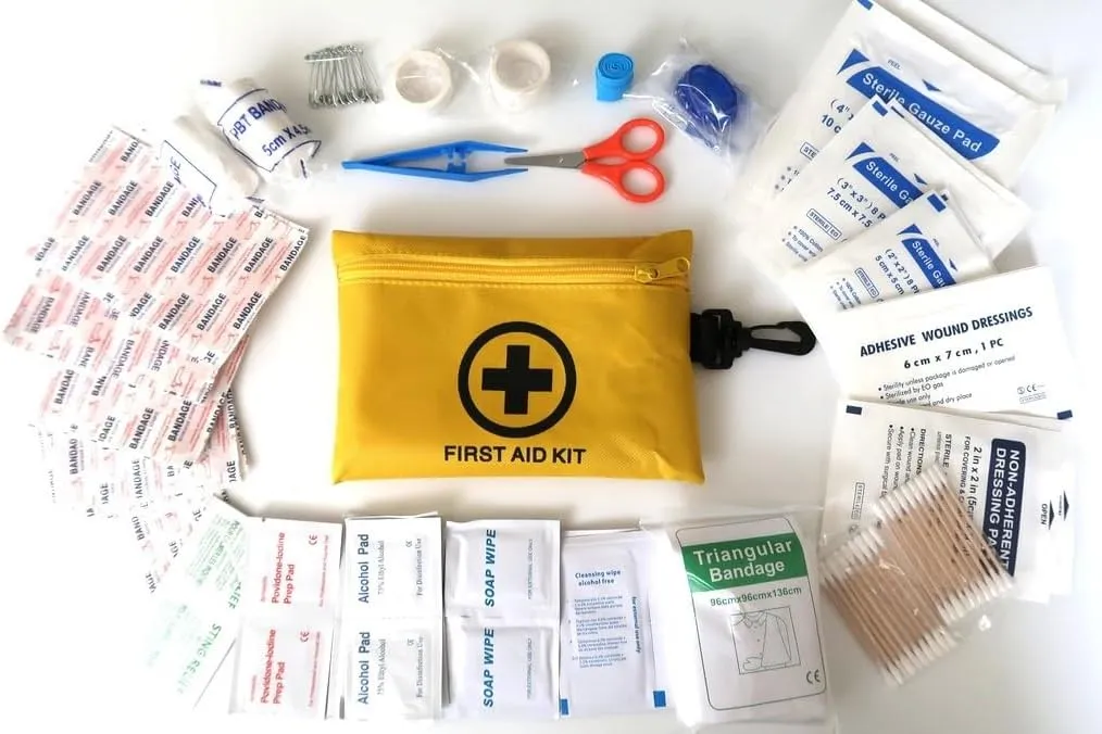 Galaxylense 151 Pcs First Aid Kits Small for Survival Emergency Trauma Military Tactical Medical School Office Home Hunting Camping Hiking Traveling Fishing IFAK EMT Bag Multi Selection (3 Sets)