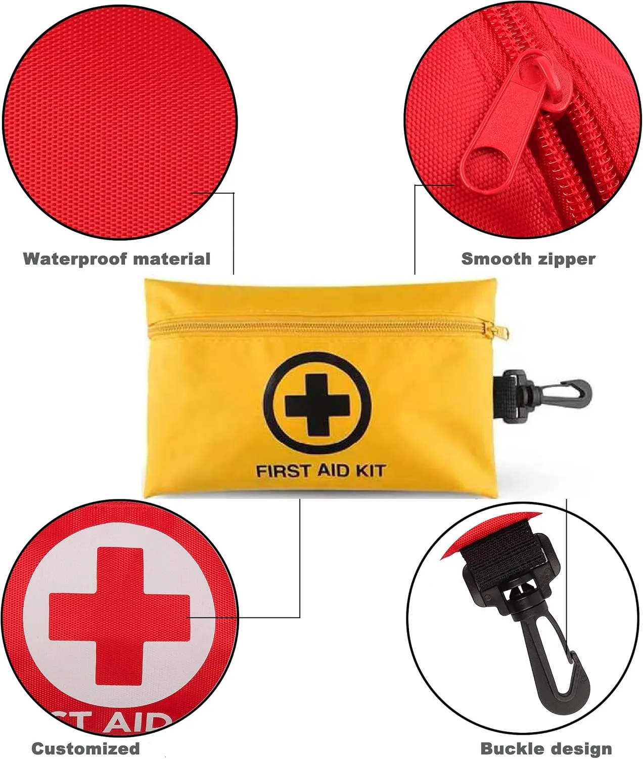 Galaxylense 151 Pcs First Aid Kits Small for Survival Emergency Trauma Military Tactical Medical School Office Home Hunting Camping Hiking Traveling Fishing IFAK EMT Bag Multi Selection (3 Sets)
