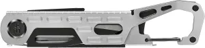 Gerber Gear Stake Out 11-in-1 Multi-tool, 2.2" Plain Edge Blade, Tent Stake Puller, Carabiner Carry, EDC Gear and Equipment, Silver