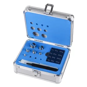 Goetland Certificated F1 Scale Calibration Weight Kit Set 21 pcs 1mg-100g Stainless Steel High Precision for Balance Digital Scale Lab Education