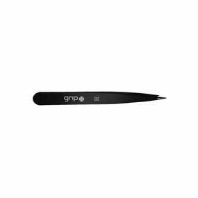 GRIP TWEEZER POINTED TIP MATTE BLACK