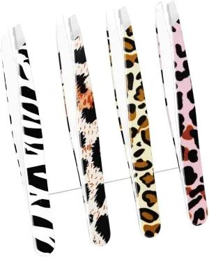 Hair Removal Tweezers Lash Tweezers Superhard Tweezer 3D Volume Accurate High Precision Anti-Static Eyelash Extension Clip(Orange)