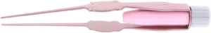 Hair Removal Tweezers Professional Stainless Steel Ear Forceps Makeup Light Slant Tip Hair Removal Eyelashes Eyebrow Tweezers Makeup Tool Tweezers(Pink) (Pink)