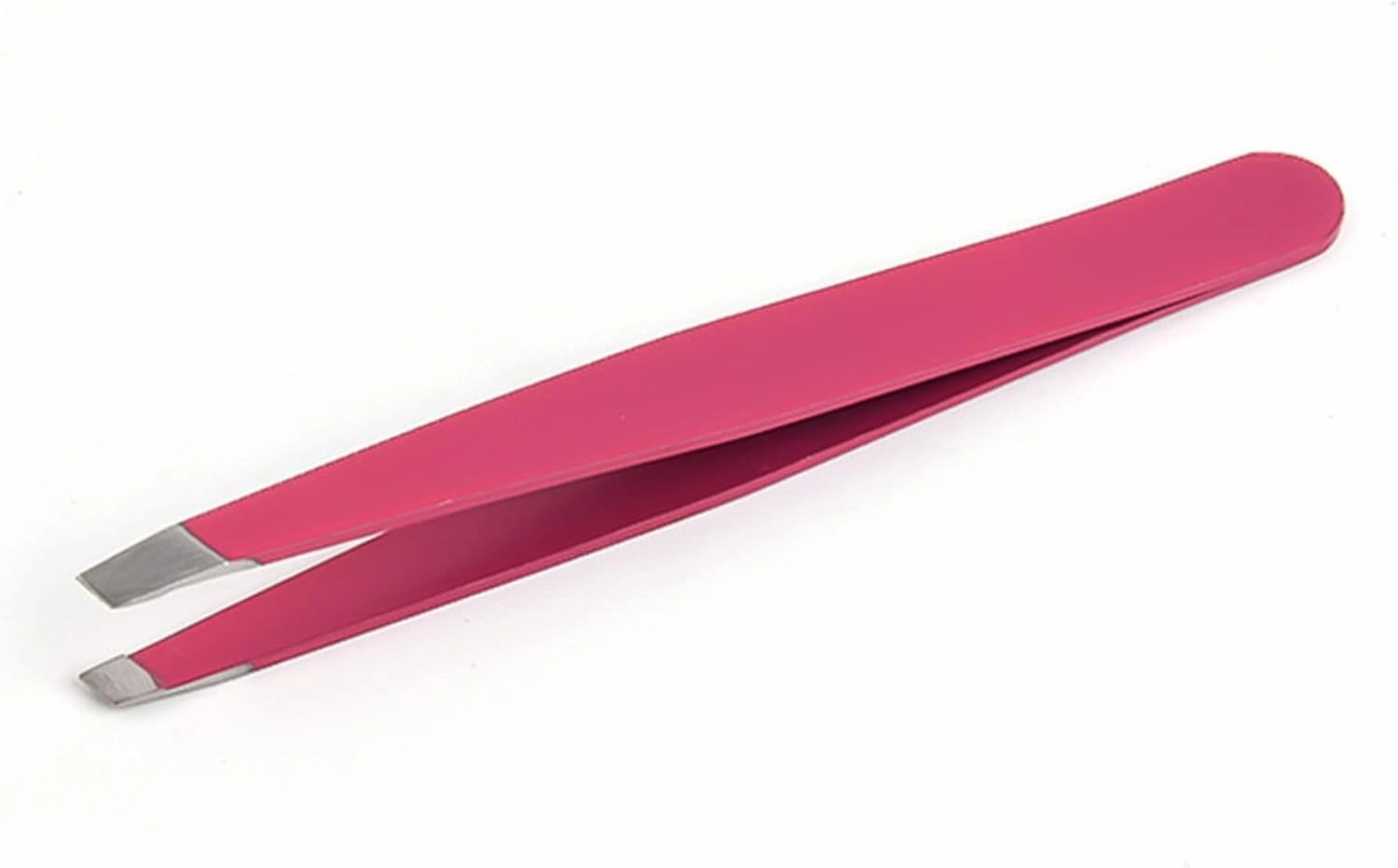 Hair Removal Tweezers Eyebrow Tweezer Colorful Hair Beauty Fine Hairs Puller Stainless Steel Makeup Tools Slanted Eye Brow Clips Removal Tools Care(Rojo)